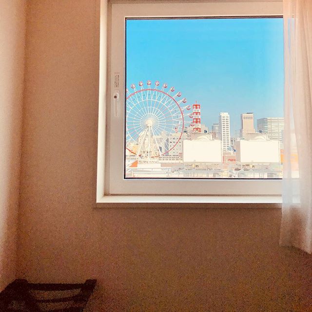 窓から見た札幌の景色