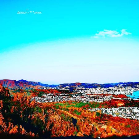 小樽市の紅葉風景