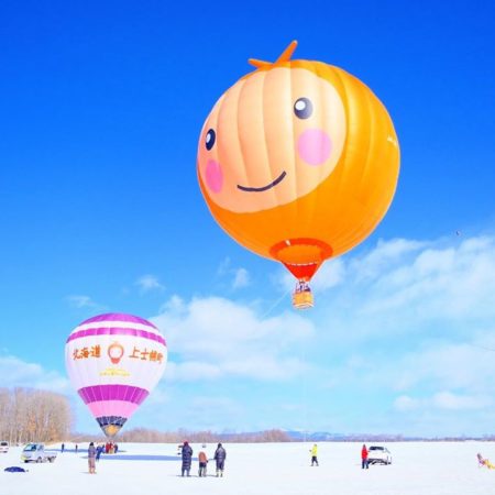 上士幌町の可愛らしい気球