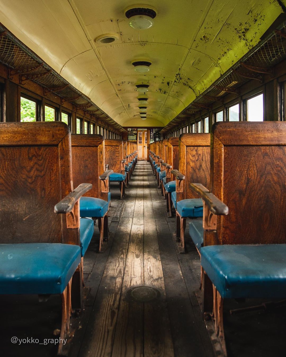 Abandoned train in Yubari