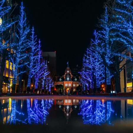 Illumination of the Red Brick Government Building（Sapporo）